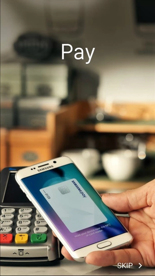 Samsung pay đã cập nhật đồng bộ lưu trữ đám mây hỗ trợ máy quét mống mắt