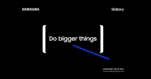 Samsung úp mở sự kiện note 8 tuyên bố làm lớn hơn
