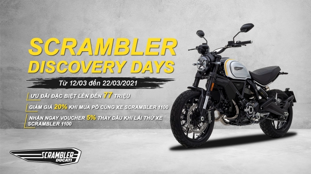 Scrambler discovery days cơ hội có 1 0 2 cho các tín đồ ducati