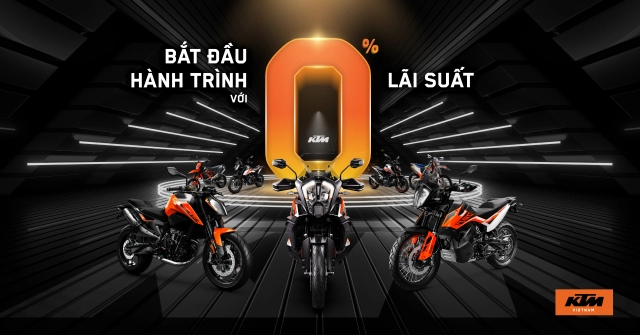 Sở hữu xe ktm dễ dàng với lãi suất trả góp 0