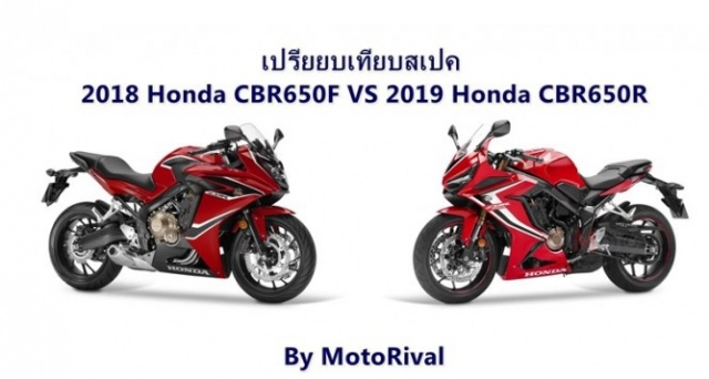 So sánh cbr650r 2019 và cbr650f 2018 - những nâng cấp chất lượng từ trong ra ngoài