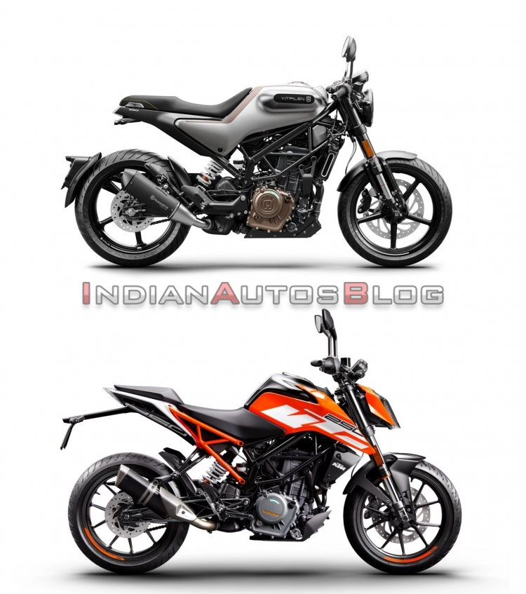 So sánh husqvarna vitpilen 250 với ktm 250 duke