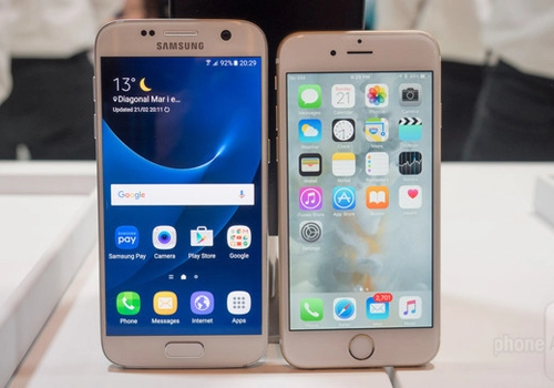 So sánh samsung galaxy s7 và iphone 6s cân tài cân sức