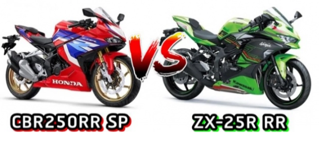 So sánh thông số kỹ thuật của cbr250rr sp 2023 và zx-25r 2023