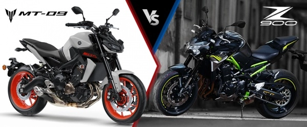 So sánh yamaha mt-09 vs kawasaki z900 2020