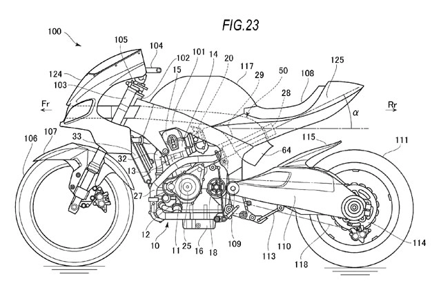 Suzuki gsx-700t mẫu concept trang bị turbo một lần nữa lộ diện với thiết kế khung sườn mới