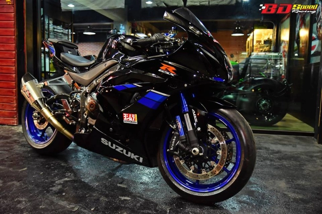 Suzuki gsx-r1000 thay đổi hoàn hảo với tone màu blue racing