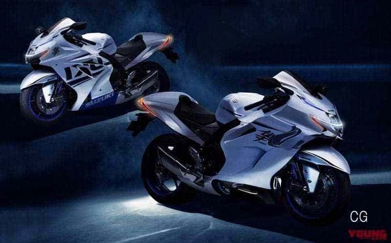 Suzuki hayabusa được tiết lộ bảng thiết kế ống xả hoàn toàn mới