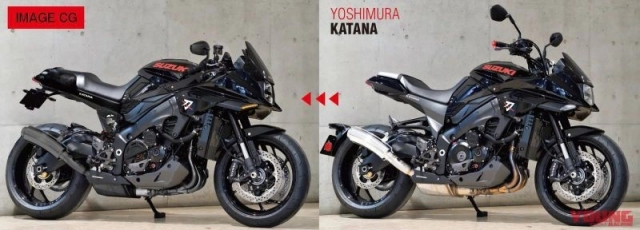 Suzuki katana 1135r và katana 1000r với gói phụ kiện đặc biệt từ yoshimura