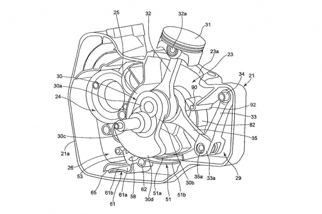 Suzuki tiết lộ bảng thiết kế động cơ xi-lanh đơn 700cc hoàn toàn mới