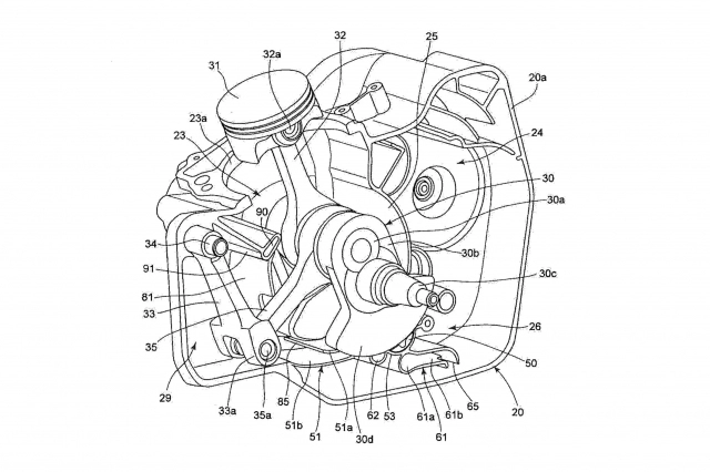 Suzuki tiết lộ bảng thiết kế động cơ xi-lanh đơn 700cc hoàn toàn mới