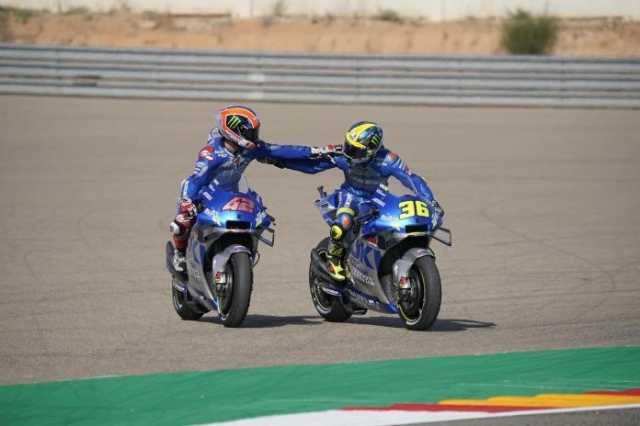 Suzuki trở lại vị trí hàng đầu motogp 2020 với chiến thắng nhân đôi ở aragon