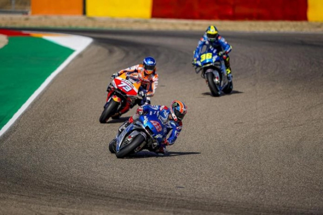 Suzuki trở lại vị trí hàng đầu motogp 2020 với chiến thắng nhân đôi ở aragon