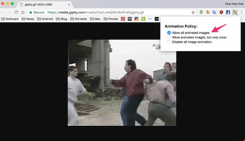 Tăng tốc google chrome bằng cách chặn ảnh động gif