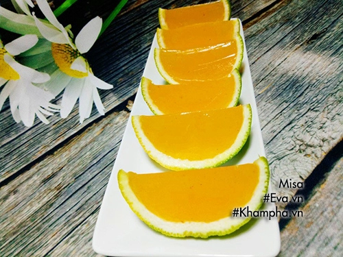 Thạch cam thơm mát bổ sung vitamin c cho ngày hè