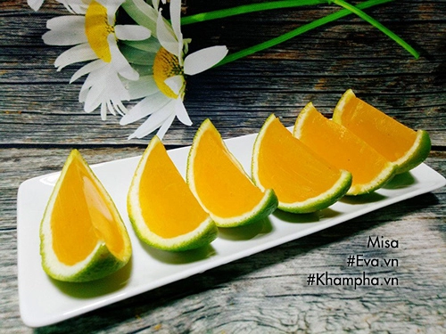 Thạch cam thơm mát bổ sung vitamin c cho ngày hè