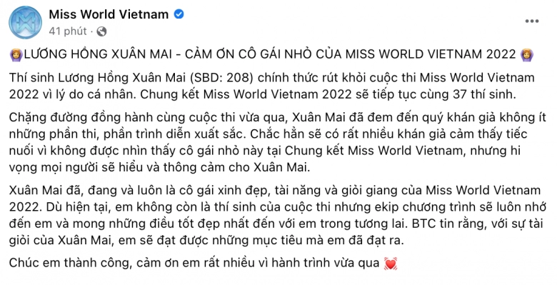 thiên thần nội y lai 3 dòng máu rút khỏi miss world vietnam trước chung kết từng tiết lộ gia đình không ủng hộ