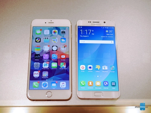 Trận chiến giữa 2 siêu phablet iphone 6s plus và galaxy note 5