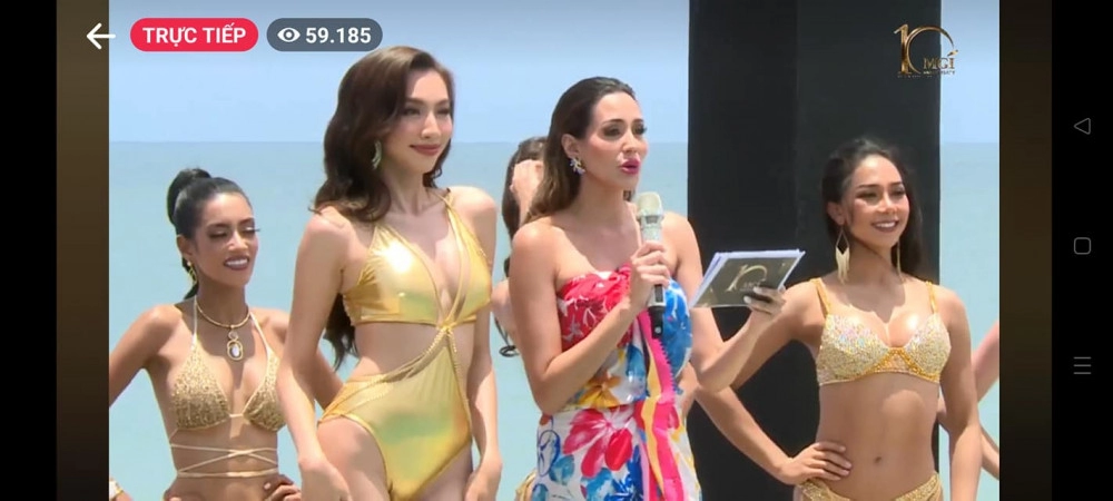 Trình diễn bikini đoàn thiên ân chưa bung hết kỹ năng thùy tiên cháy như thi hoa hậu lần 2