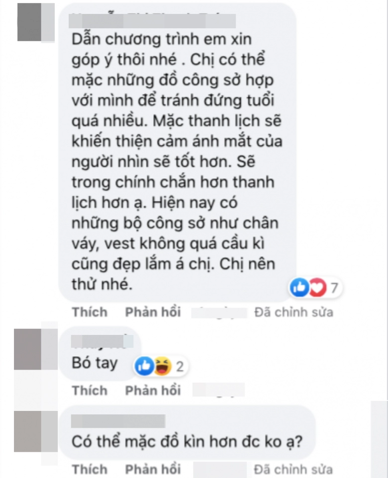 Trượt top hoa hậu hotgirl trứng rán đổi nghề mc vtv liền bị chị em chỉnh đốn trang phục