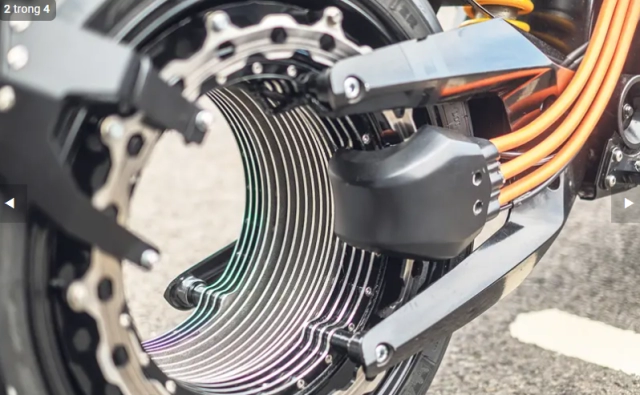 Verge ts ultra - mẫu xe mô tô điện đầu tiên sử dụng động cơ điện không trục