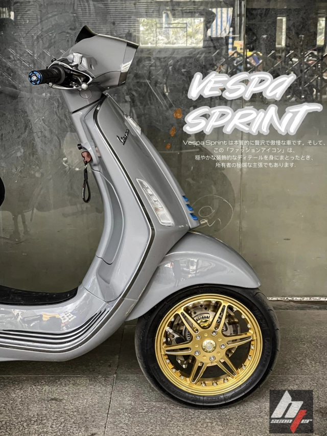 Vespa sprint độ sở hữu tứ quý 9 xịn sò