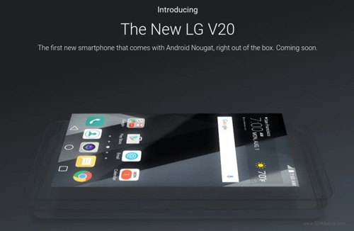 Xác nhận lg v20 chạy android 70 nougat khi ra mắt