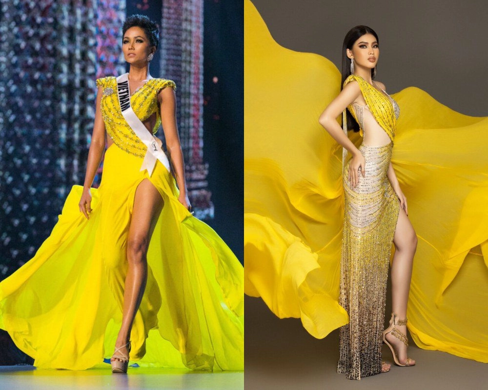 Xuất hiện bản sao hhen niê tại miss universe thailand 2021 cđm đính chính hàng pha-ke bỏ xa hàng real