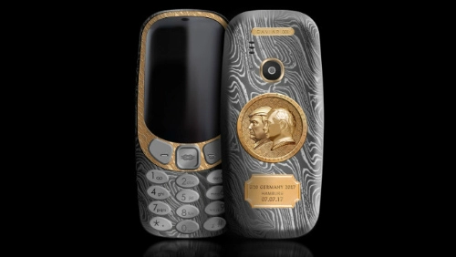 Xuất hiện nokia 3310 chạm hình tổng thống trump và putin giá siêu đắt