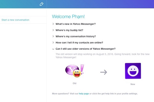 Yahoo messenger trình làng ứng dụng chat mới cho máy tính