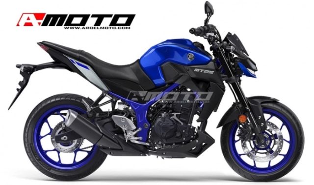 Yamaha mt-03 2019 sửa đổi thiết kế theo đàn anh mt-09 trong năm tới