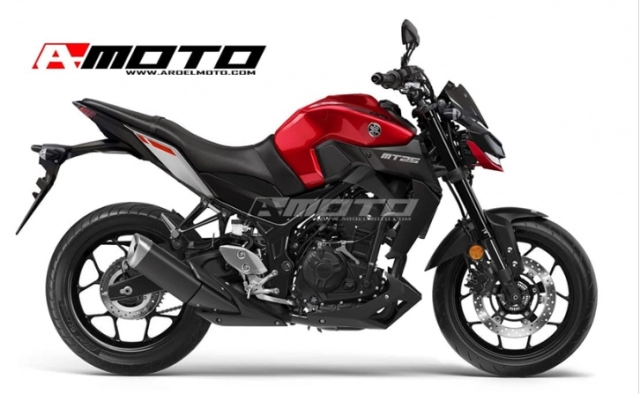 Yamaha mt-03 2019 sửa đổi thiết kế theo đàn anh mt-09 trong năm tới