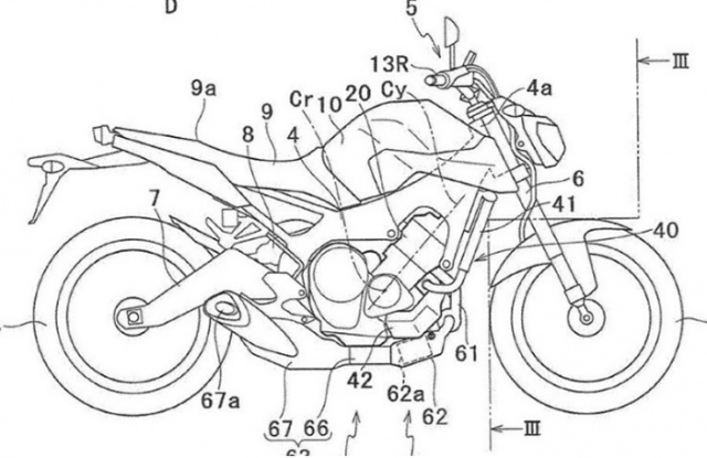 Yamaha mt-09 lộ diện bảng thiết kế động cơ turbo hoàn toàn mới