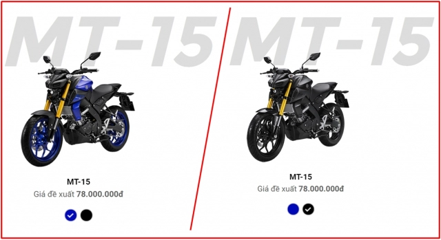 Yamaha mt-15 2019 bán chính hãng tại việt nam với giá 78 triệu đồng