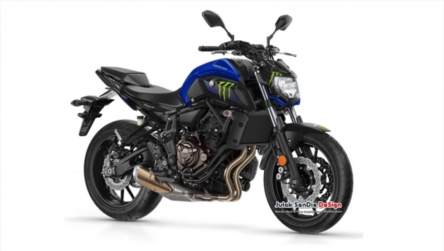 Yamaha mt-series lộ diện thiết kế mới theo phong cách monster motogp 2019