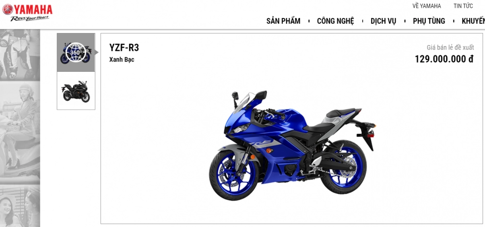Yamaha r3 2020 được bán chính hãng tại vn với giá bất ngờ