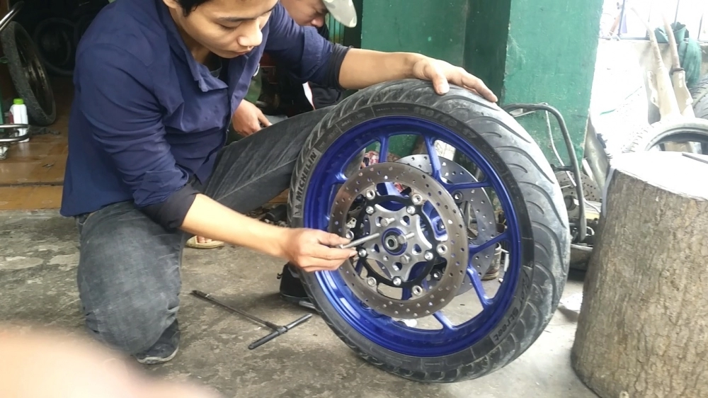 Yamaha r3 lên thêm 1 chiếc đĩa bao ngầu chất như pkl 