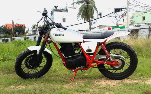  yamaha sr400 flat tracker - nét cá tính sài thành 