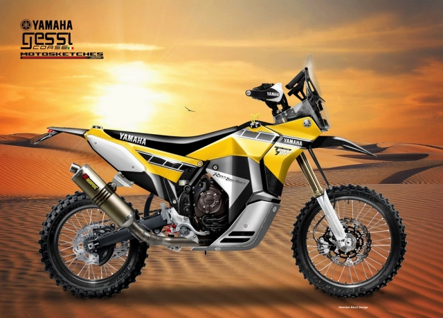 Yamaha tenere 700 rally racer lộ diện với hình ảnh táo bạo