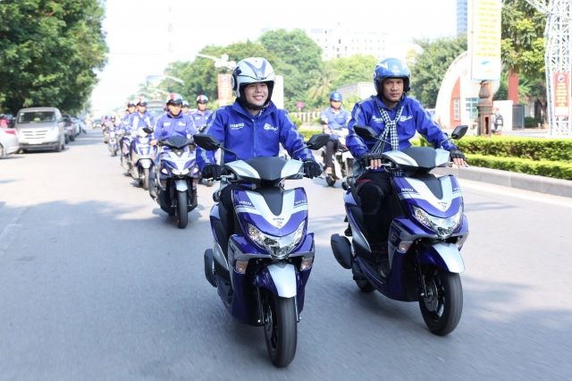 Yamaha vn tổ chức hành trình asean touring nhằm kỷ niệm 5 năm ra mắt động cơ blue core