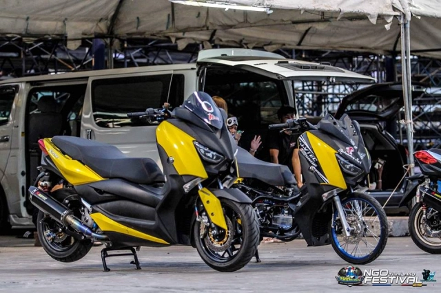 Yamaha x-max300 độ chóng mặt với hệ bánh căm dragbike