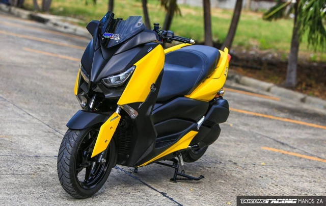 Yamaha x-max300 độ full kiểng với diện mạo yellow sporty cực tươi tắn