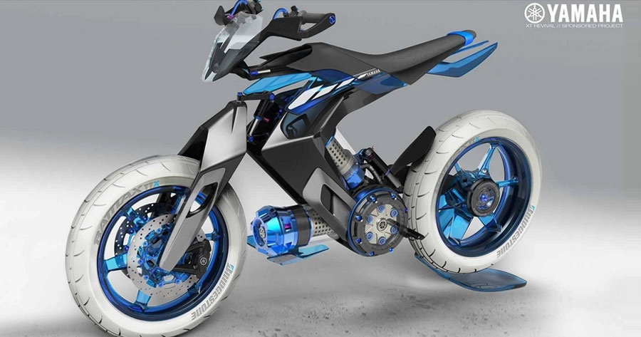 Yamaha xt h500 h20 - siêu mô tô chạy bằng thủy điện đang được hình thành