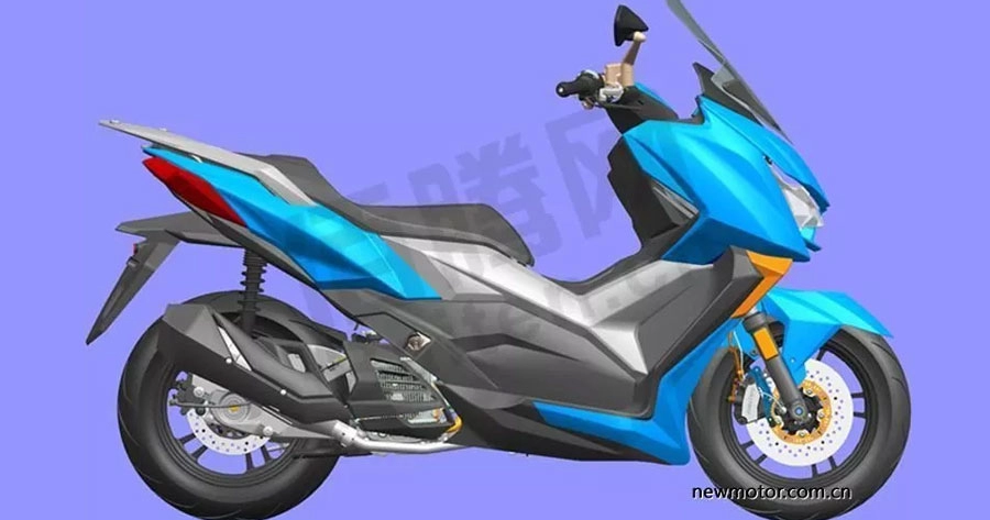 Zontes lộ diện thiết kế mẫu xe tay ga 300cc mang kiểu dáng tương tự yamaha x-max300