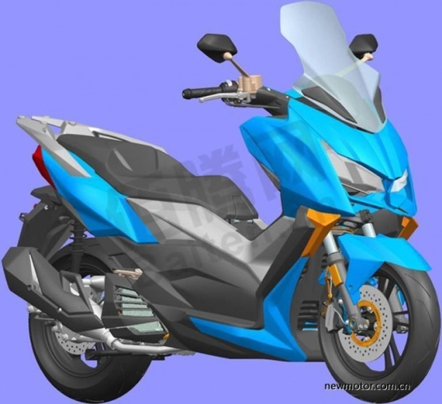 Zontes lộ diện thiết kế mẫu xe tay ga 300cc mang kiểu dáng tương tự yamaha x-max300