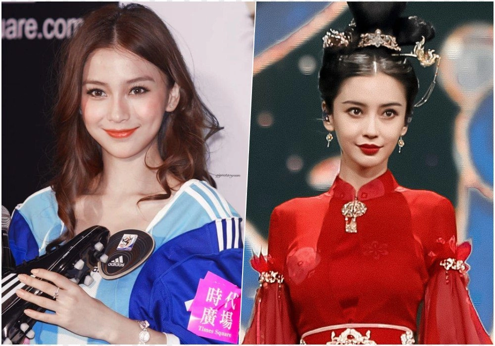 Angelababy thời thanh xuân mặt tròn phúng phính giờ u35 gầy nhom lộ cả rổ khuyết điểm