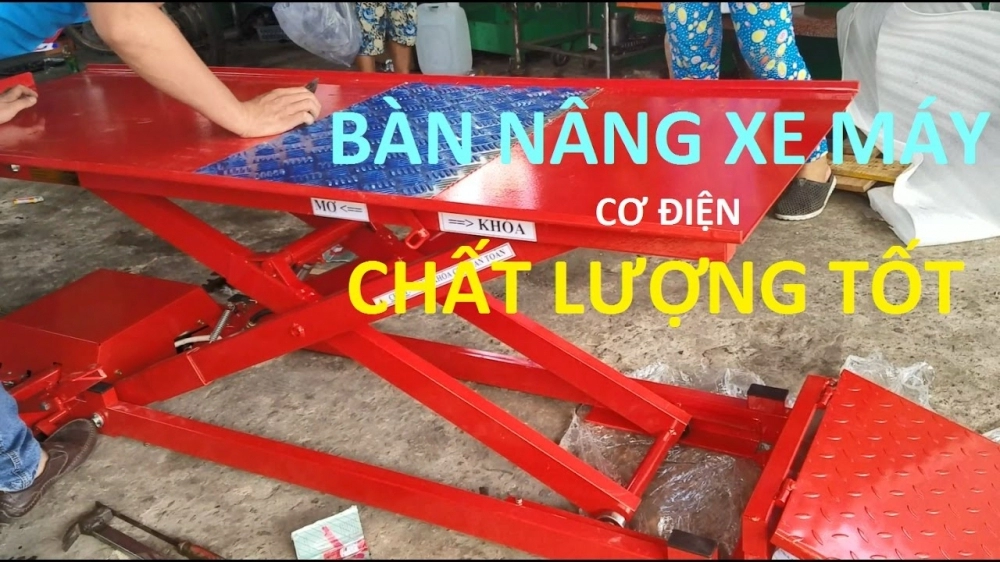 Bàn nâng xe máy giá rẻ và cách sử dụng bàn nâng xe máy an toàn lâu bền