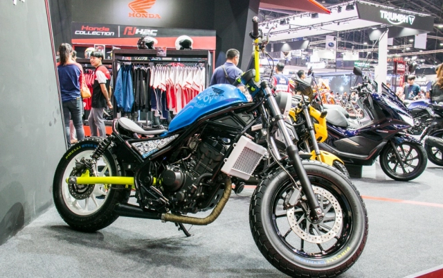 bims 2019 honda rebel 300 lột xác ấn tượng với phong cách bobber chói chang