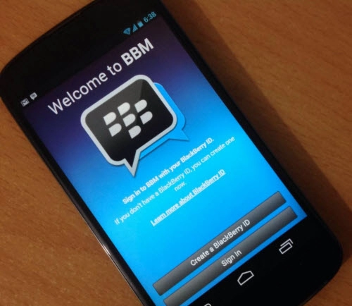 Blackberry messenger sẽ có trên google play vào 2009