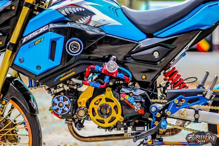 Cá mập msx 125 độ siêu đỉnh với loạt đồ chơi đắt giá của biker thailand